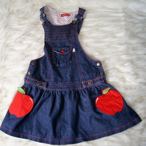 Girls Why And 1/2 Jumper Skirt Size 11 Denim - Picture 1 of 8